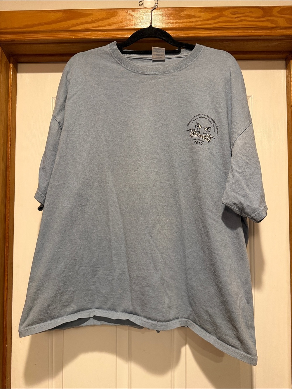 Gildan Light Blue Short Sleeve Tee with Small Chest Logo